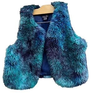 Xhilaration Faux Fur Vest Size Large (10-12)